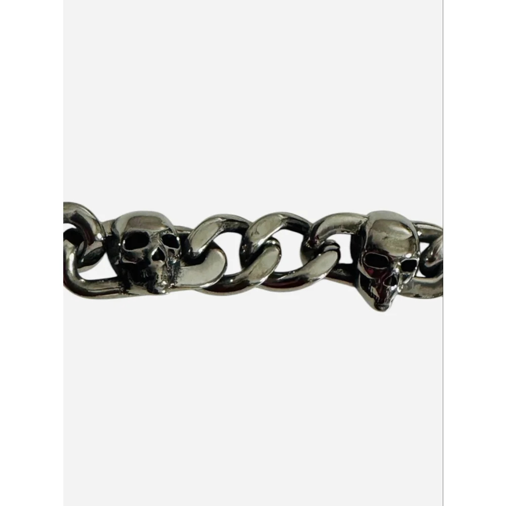 Stone & Steele Stainless Steel Skull Chunky Chain Unisex dark biker bracelet